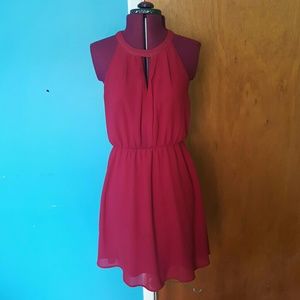 Maroon casual dress
