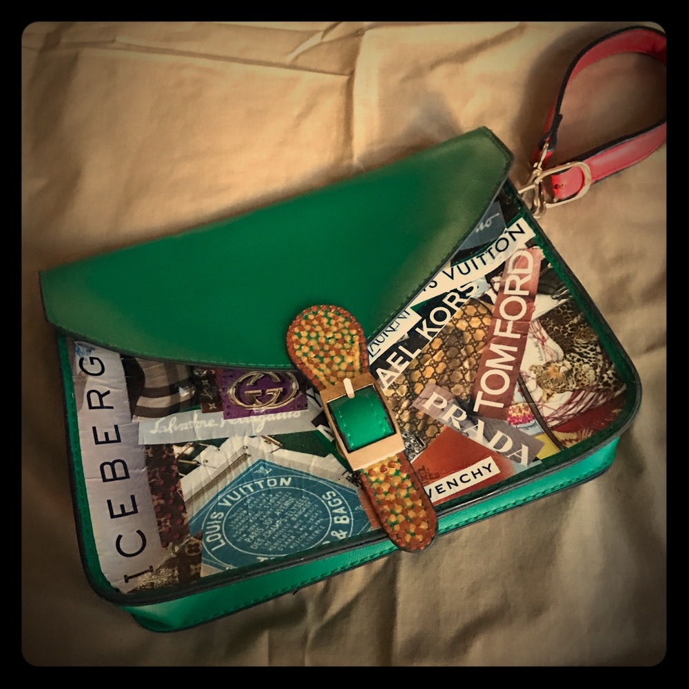 Vogue magazine inspired clutch purse.