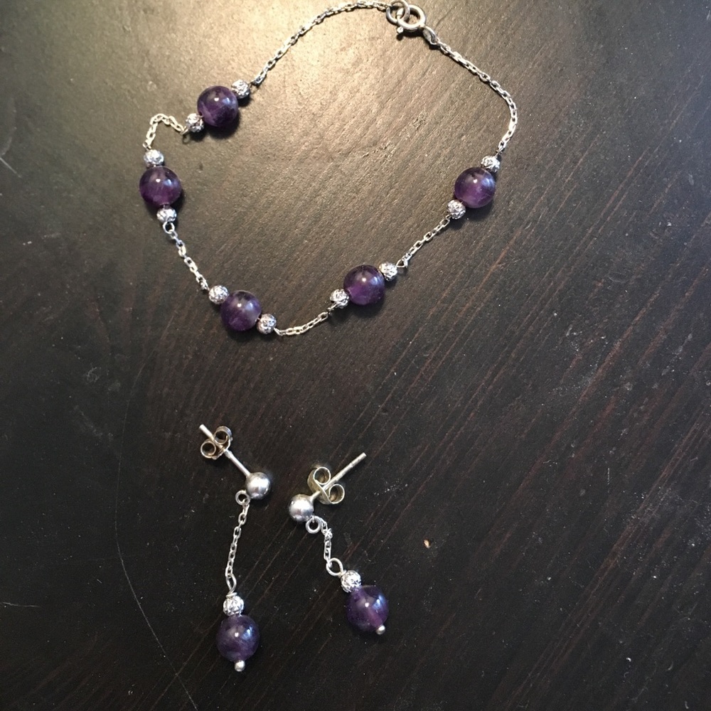 Purple Jewelry Set