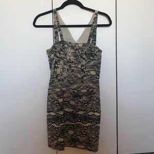 UO Silence & Noise Snake Print Mini Dress
