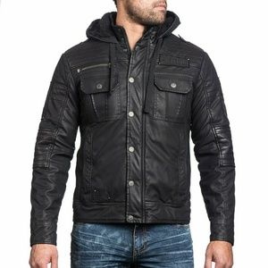NEW Afliction Hooded Jacket