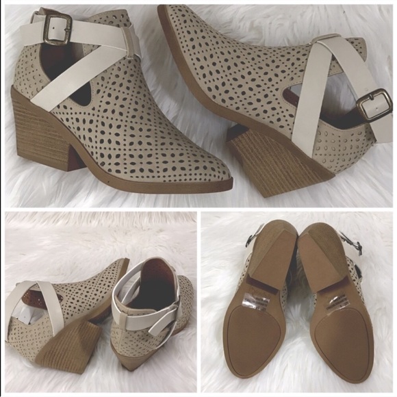 🌸🆕 Lazer Pattern Monochromatic Booties - Picture 4 of 8