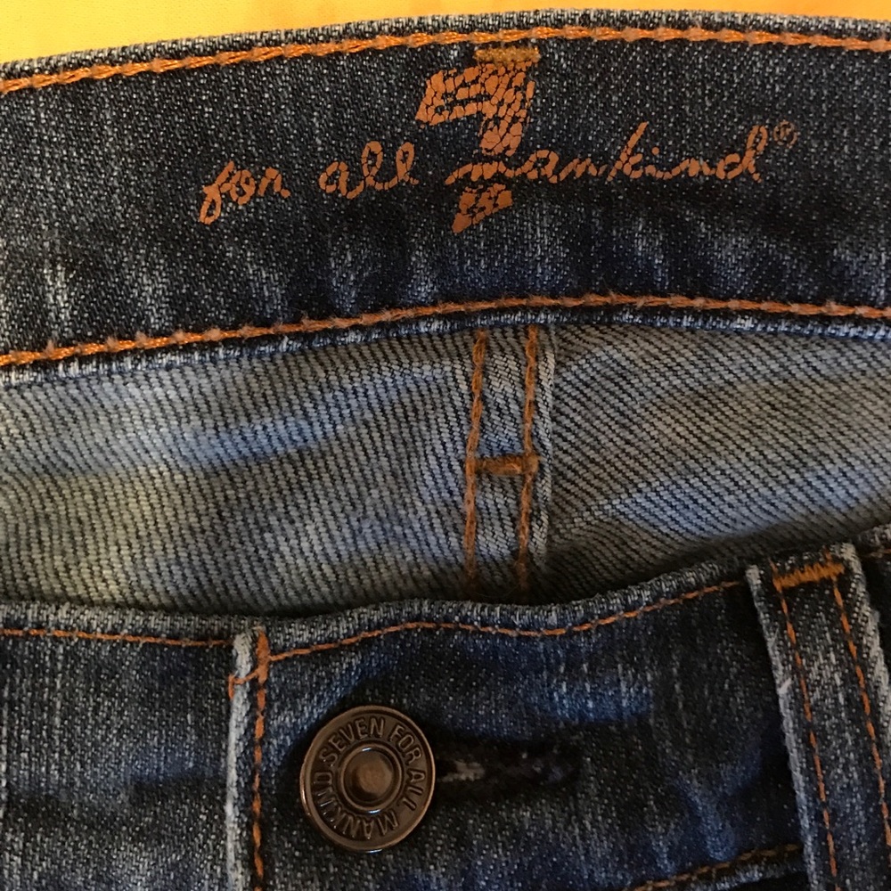 7 For All Mankind Skinny Jeans Roxanne Size 29 - Picture 5 of 8