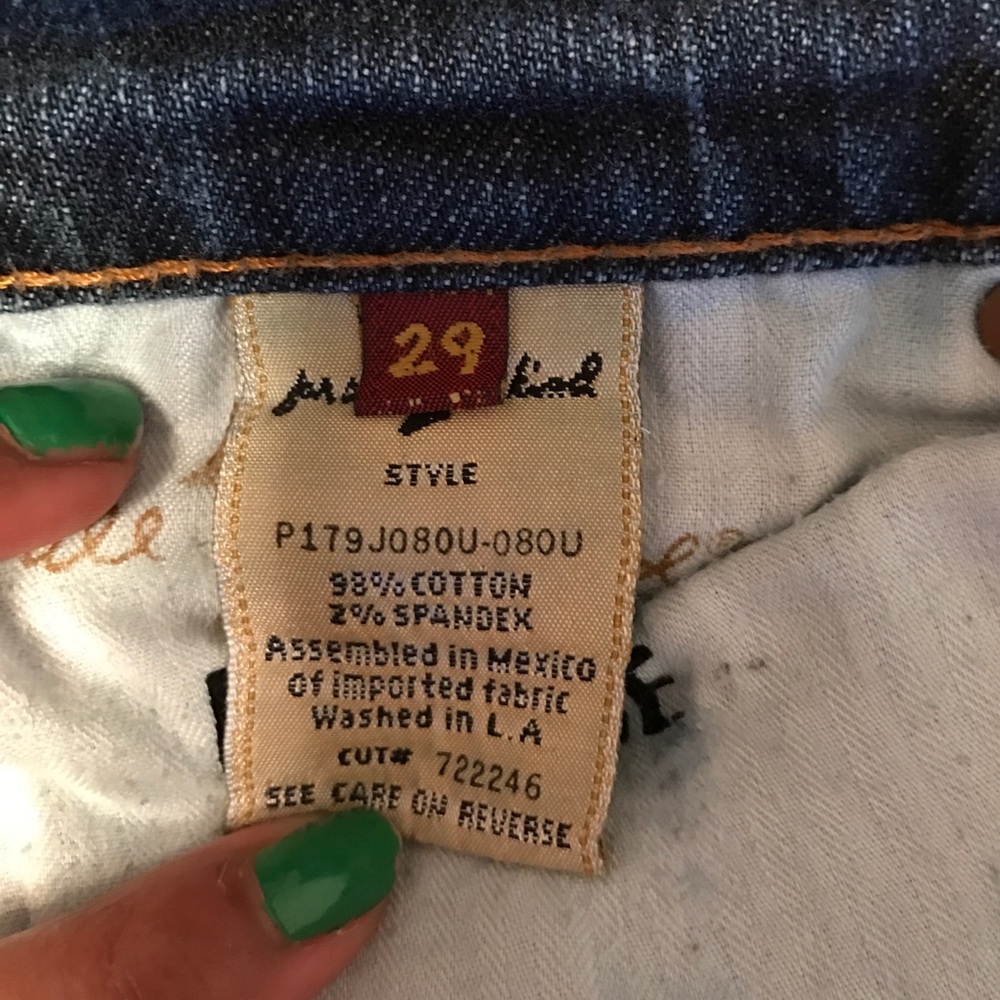 7 For All Mankind Skinny Jeans Roxanne Size 29 - Picture 6 of 8