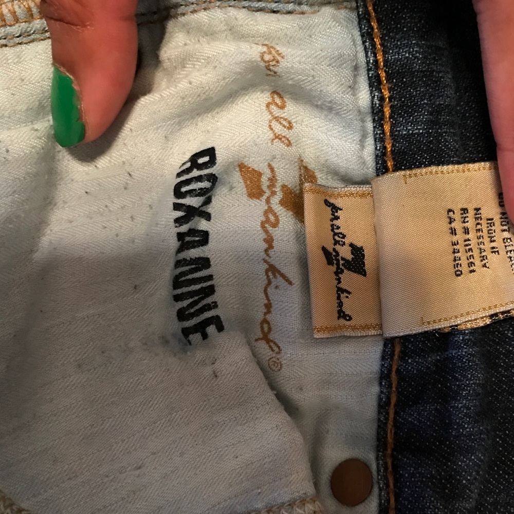 7 For All Mankind Skinny Jeans Roxanne Size 29 - Picture 7 of 8