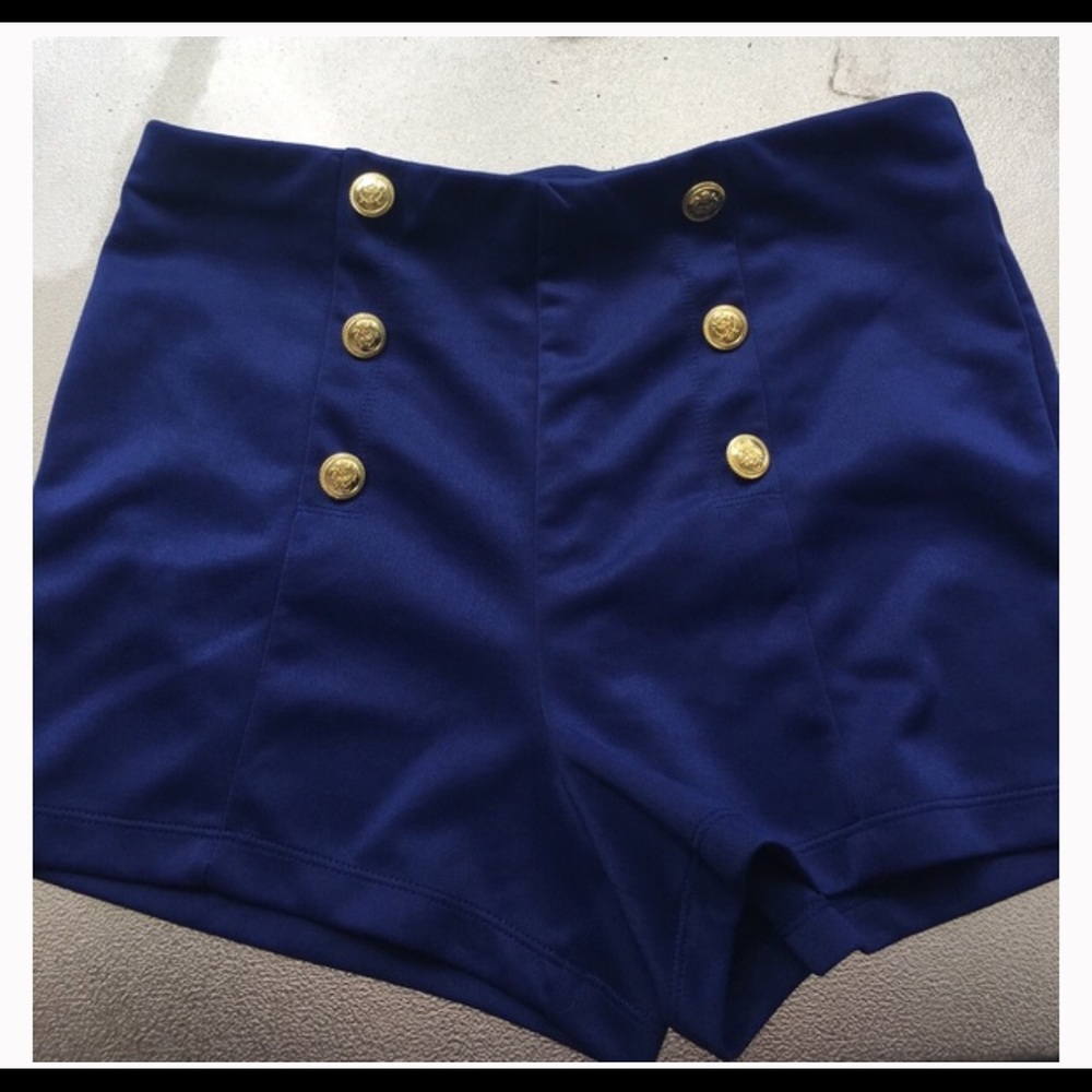 Blue Shorts Sailor Style