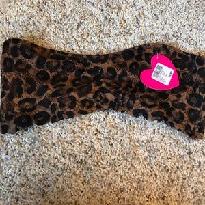 Animal print bandeau size m