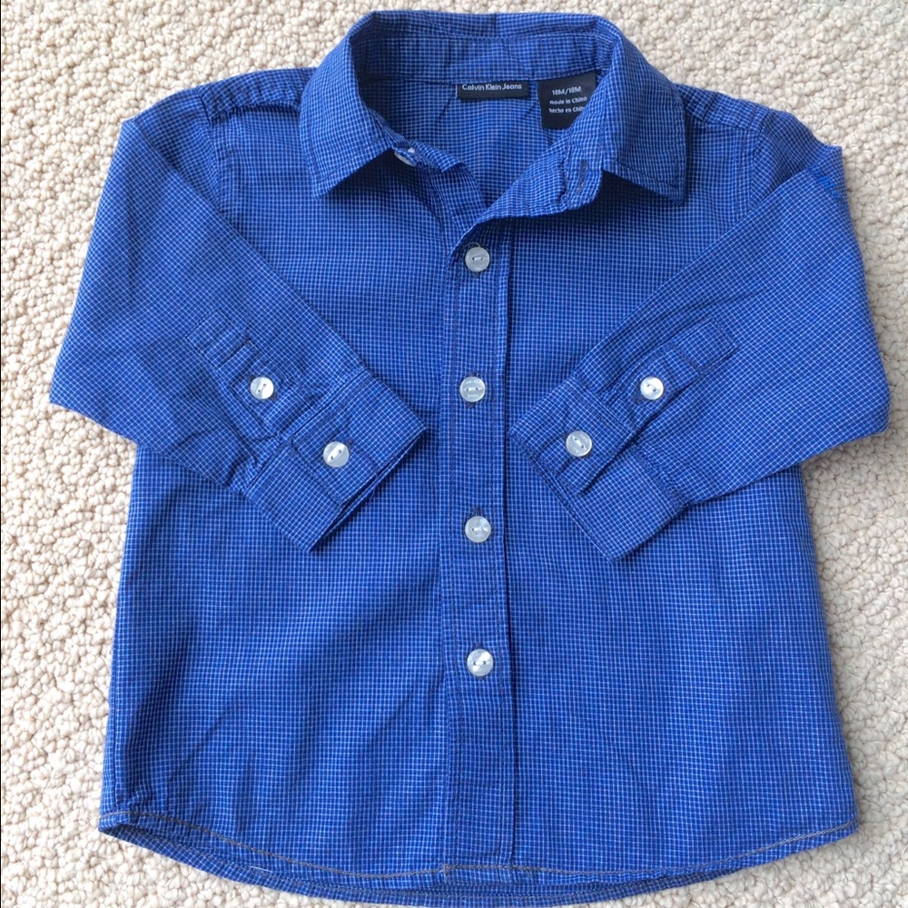 Calvin Klein Jeans Toddler Boys Button-Down Shirt