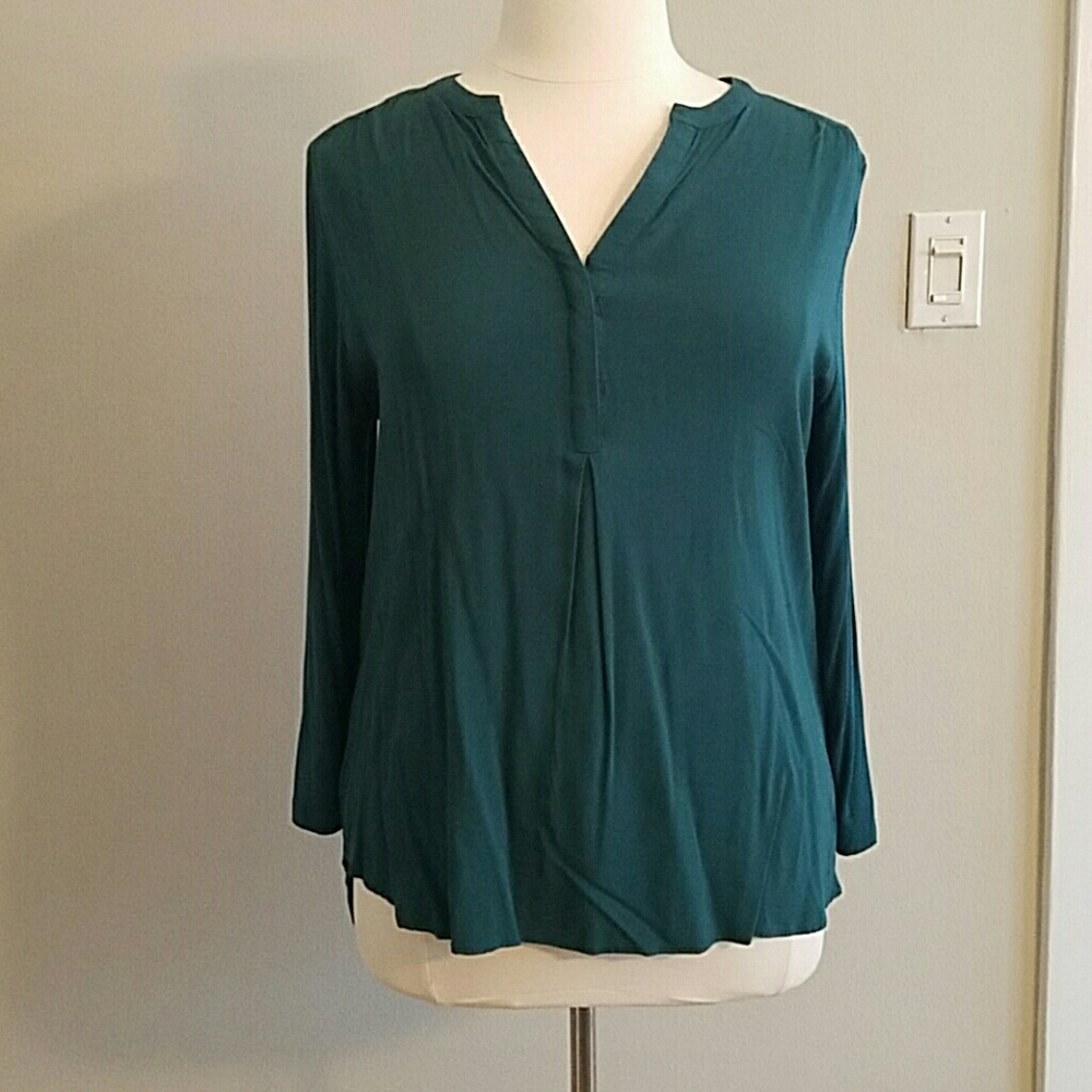 Pleione Mixed Media Tunic Top