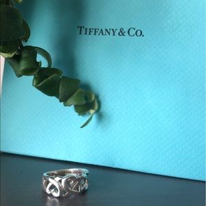 Tiffany's Loving Heart band ring, size 5.5