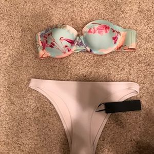 triangl bikini top & bottoms small