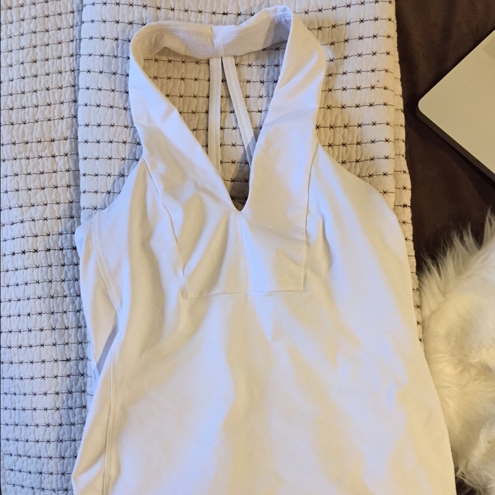 White Lululemon Racerback Halter