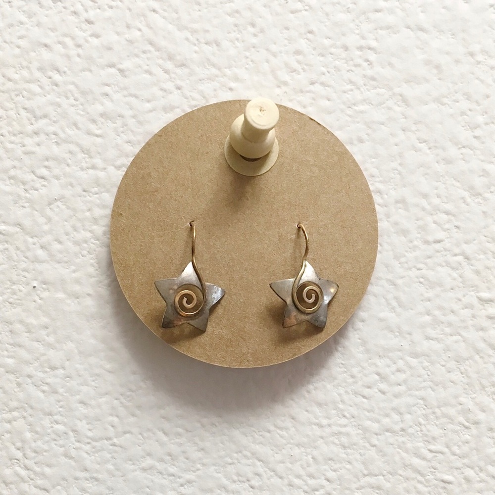 Swirly Star Earrings