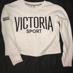 Victoria sport off-white high cut sweatshirt💕