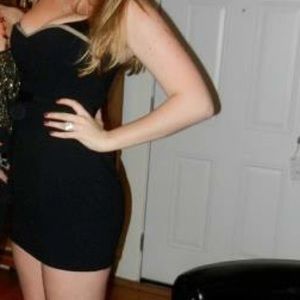 BCBG MAXAZRIA Strapless Little Black Dress