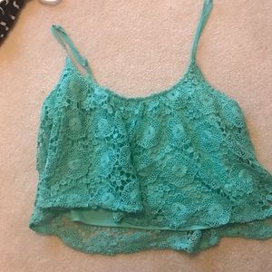 Pacsun green crop top
