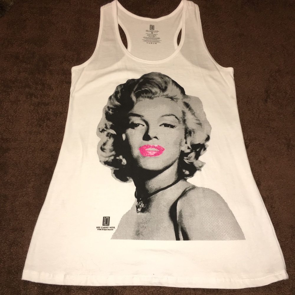 White tank top with Marilyn Monroe