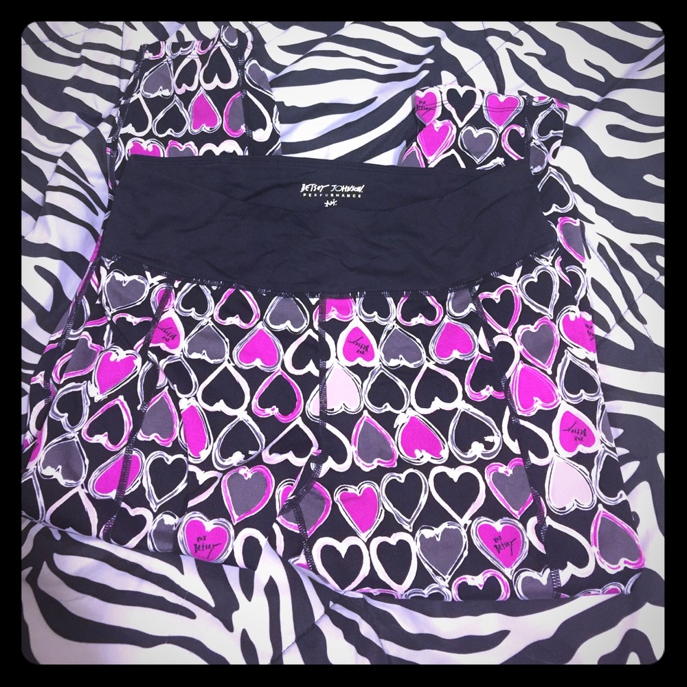 Cute Betsey Johnson Yoga capris!