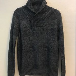 DARK GREY MEN'S KNITTED SWEATER