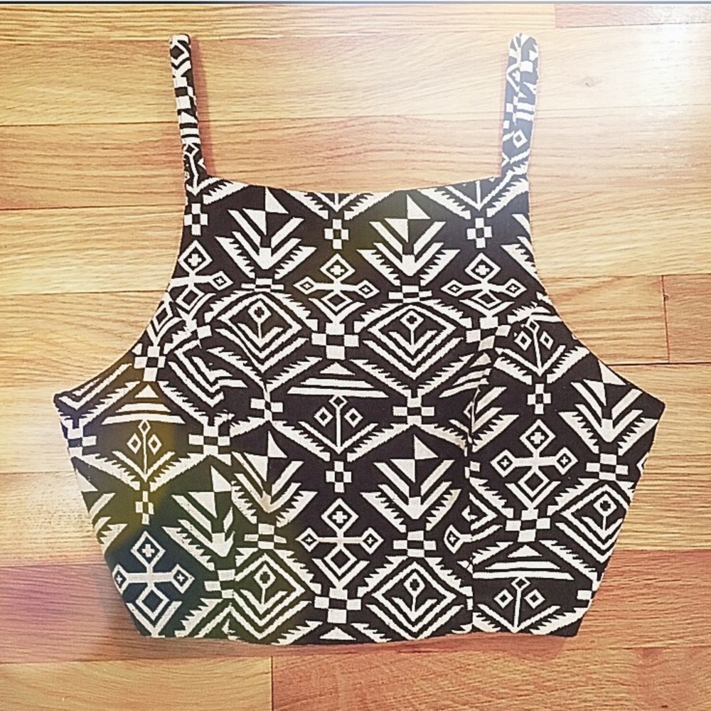 Zio New York tribal print crop top