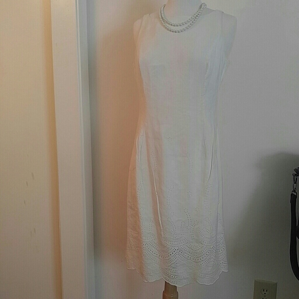 Jones New York off white sheath dress - Picture 2 of 3