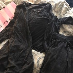 Gray cashmere blend lounge set Victoria's Secret