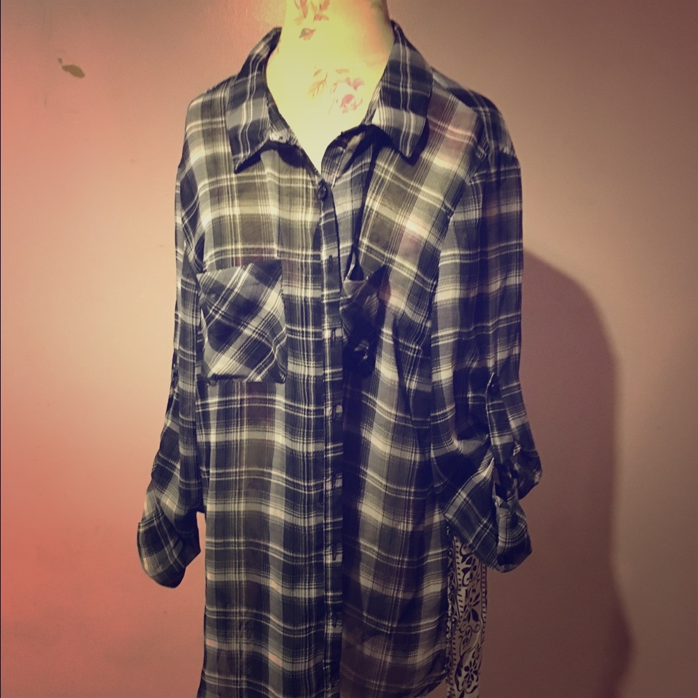 Plaid button up
