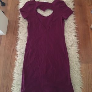 VS Pink Heart Cut out Mini Dress