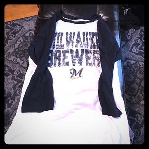 Milwaukee brewers raglan