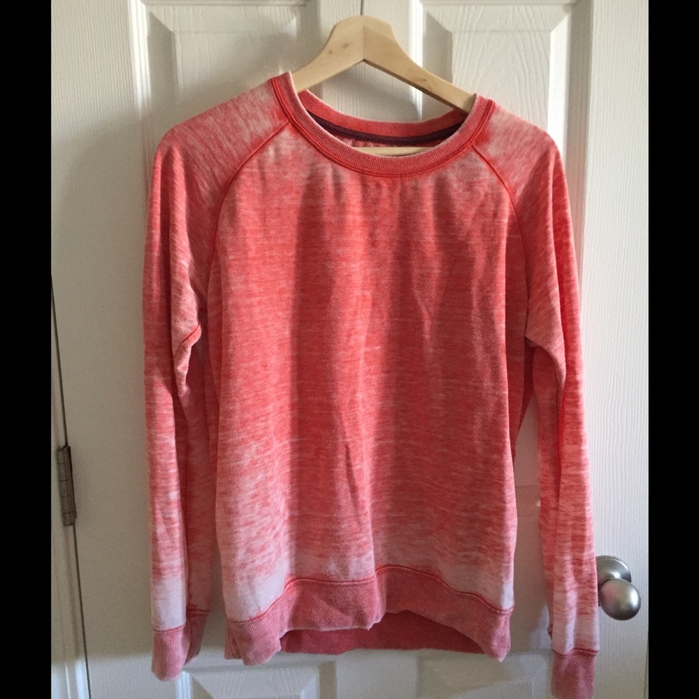 Zara Pink Burnout Sweatshirt - Picture 1 of 5