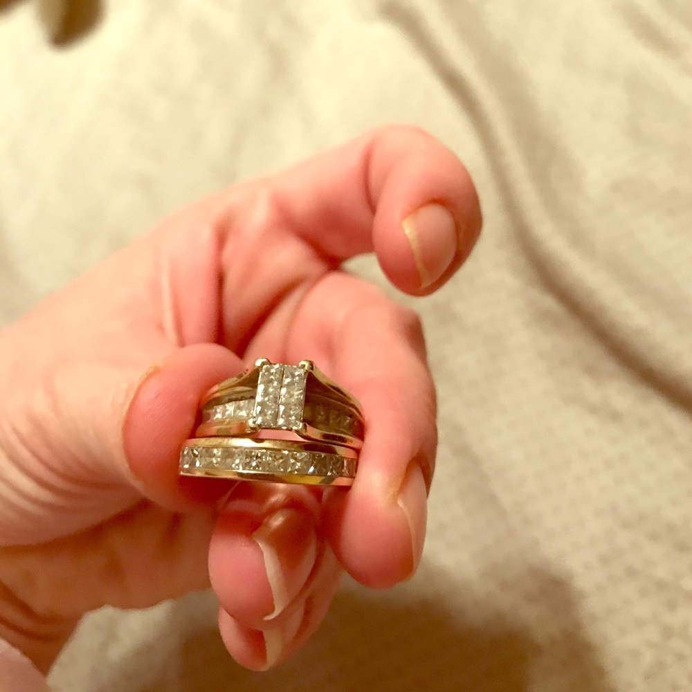 Engagement n wedding band set