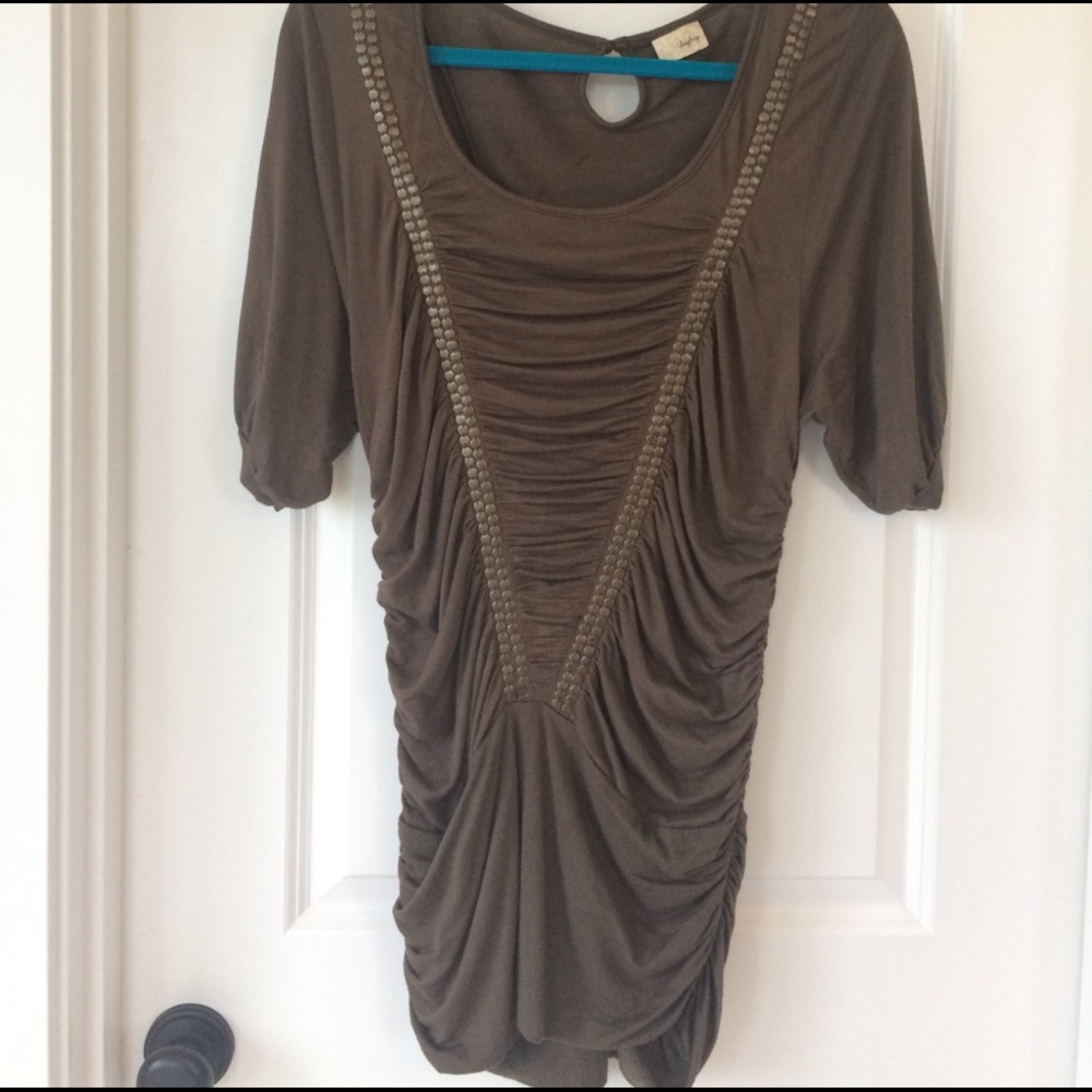 Daytrip Ruched Studded Top