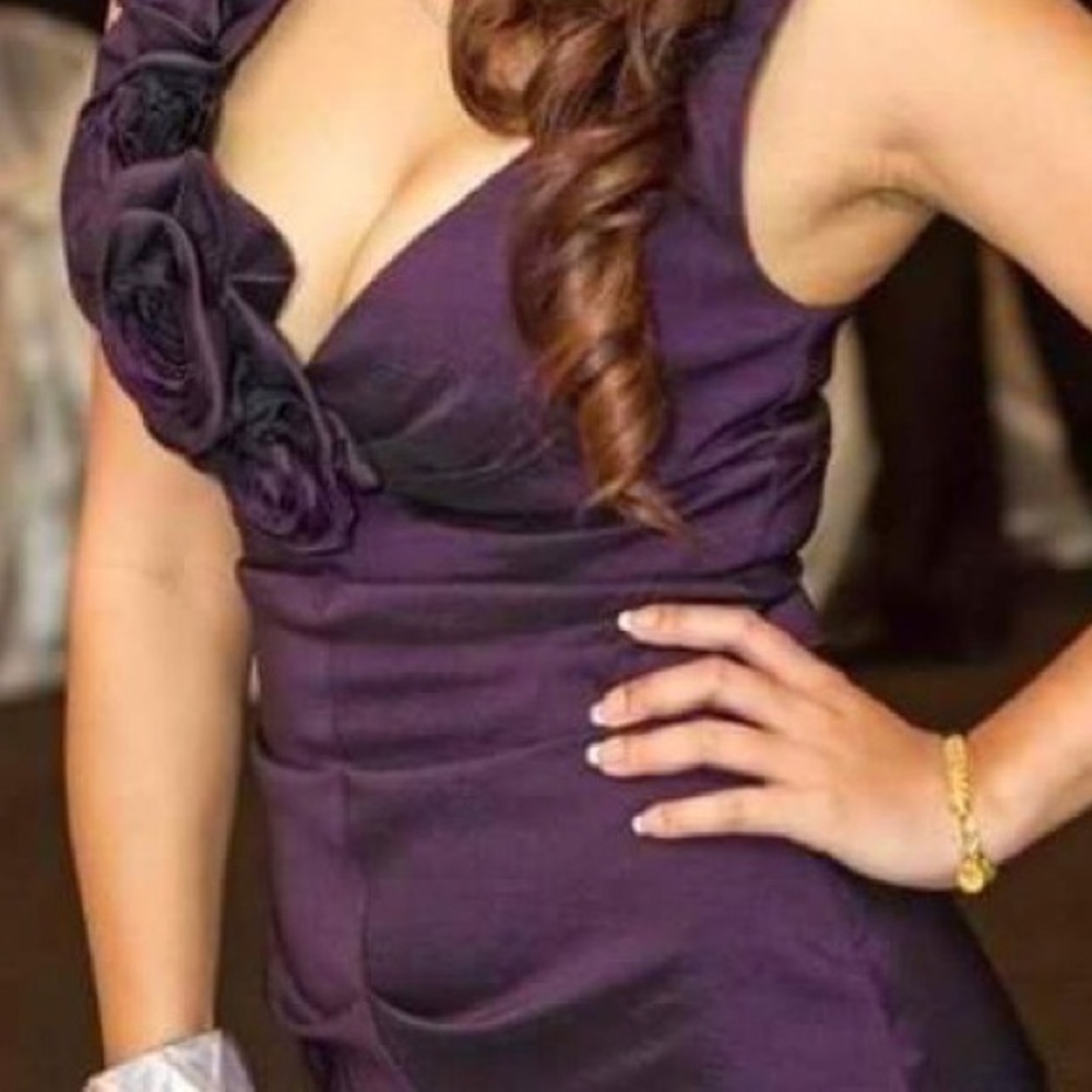 Purple bridesmaid dress from David's Bridal