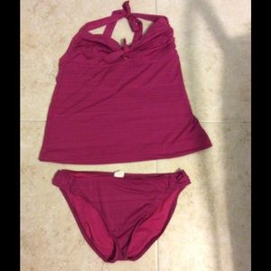 Target fuchsia tankini