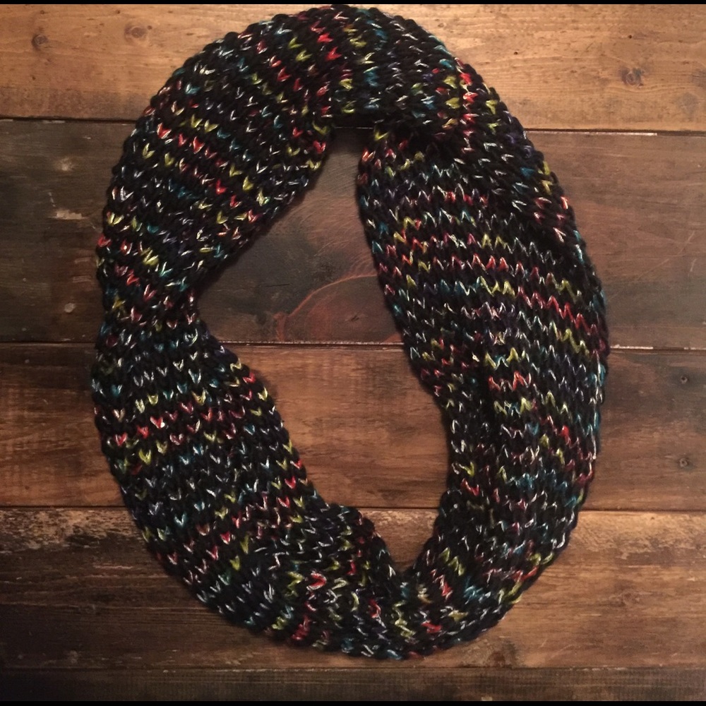 Rainbow infinity scarf