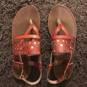 Strappy Button Sandals