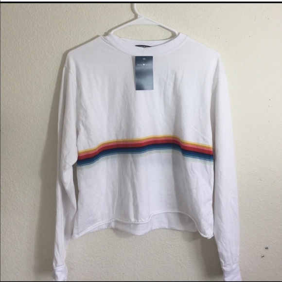 Brandy Melville rainbow Acacia top - Picture 3 of 3