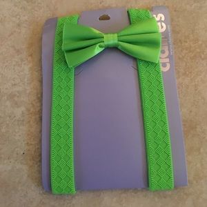 Claire's bow tie & suspenders