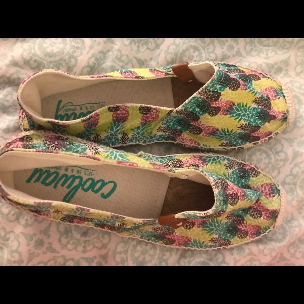 Brand new with tags pineapple slip ons
