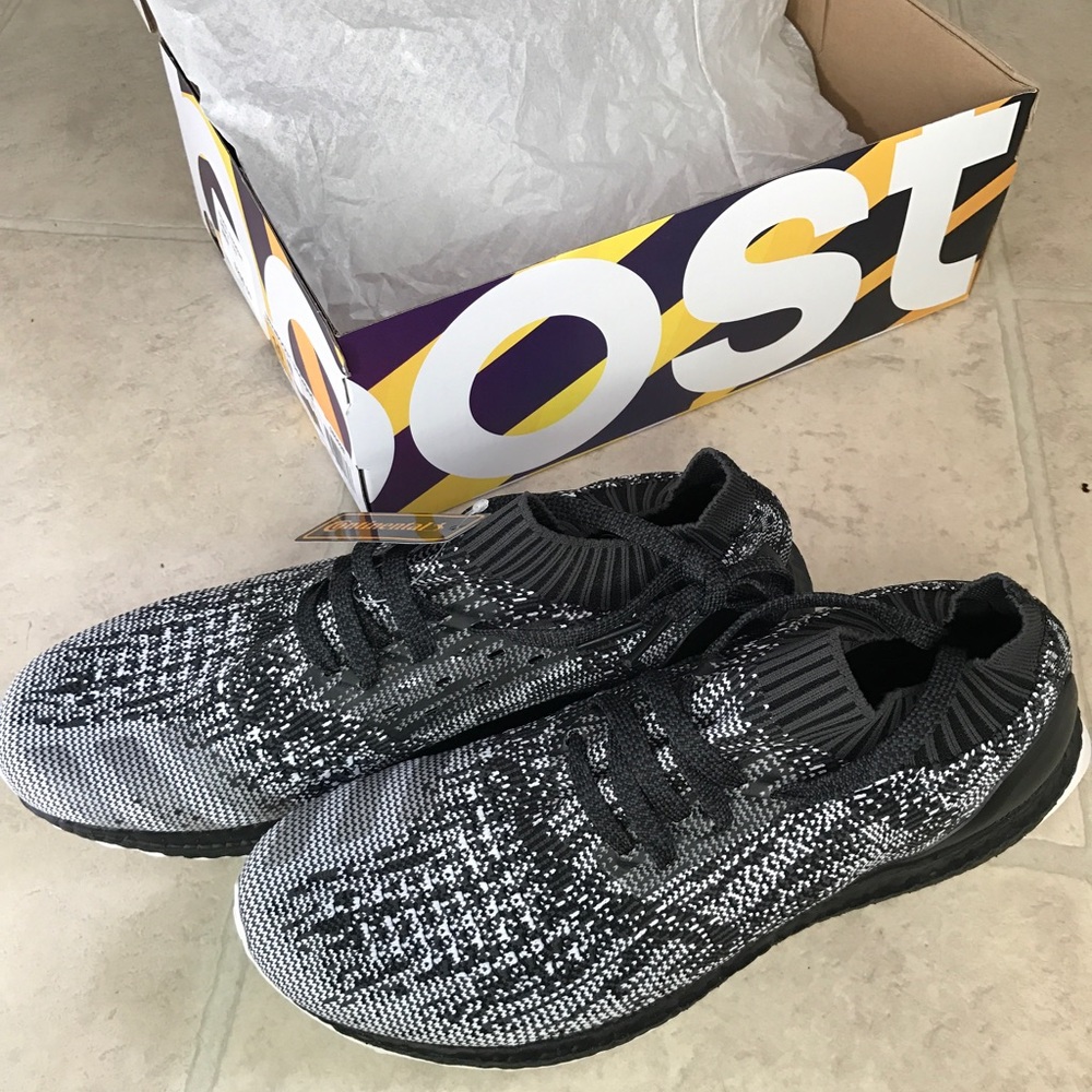 Adidas ultra boost uncaged triple black size 10