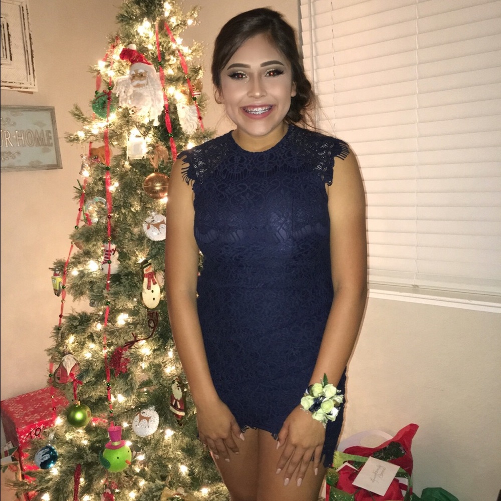 Navy blue dress