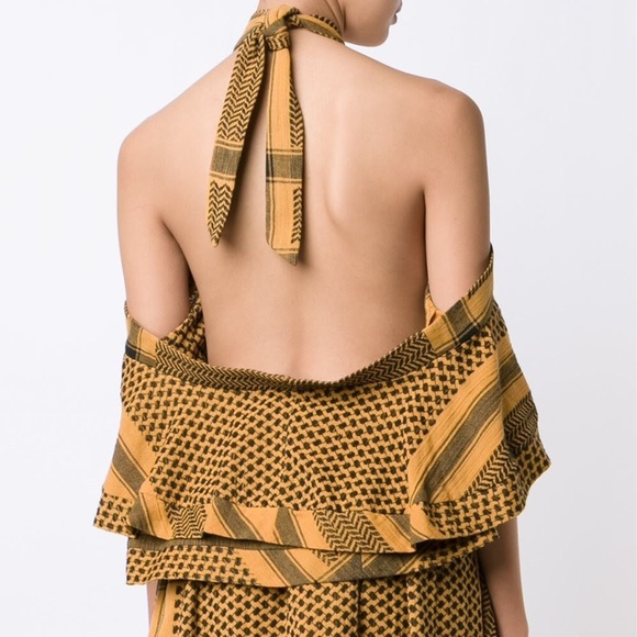 Cecelie Copenhagen tie-neck flounce top - Picture 3 of 6