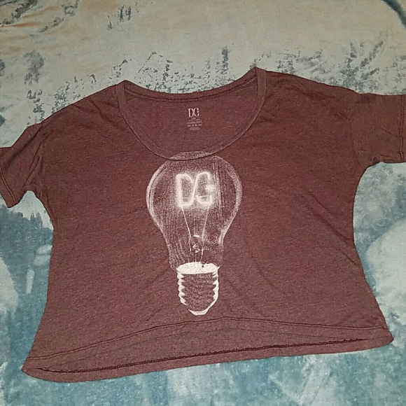 DC Hi Lo Cropped Graphic Tee Size Large - Picture 1 of 3