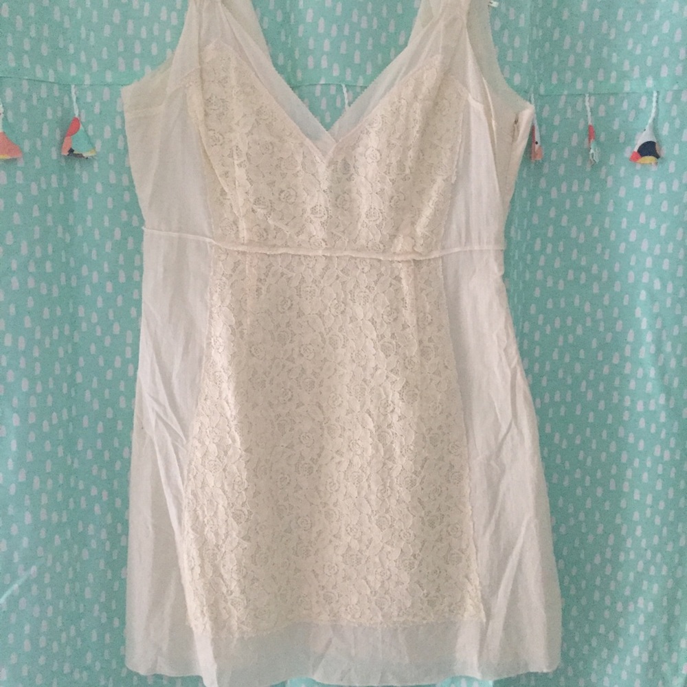 Romantic White Lace Dress