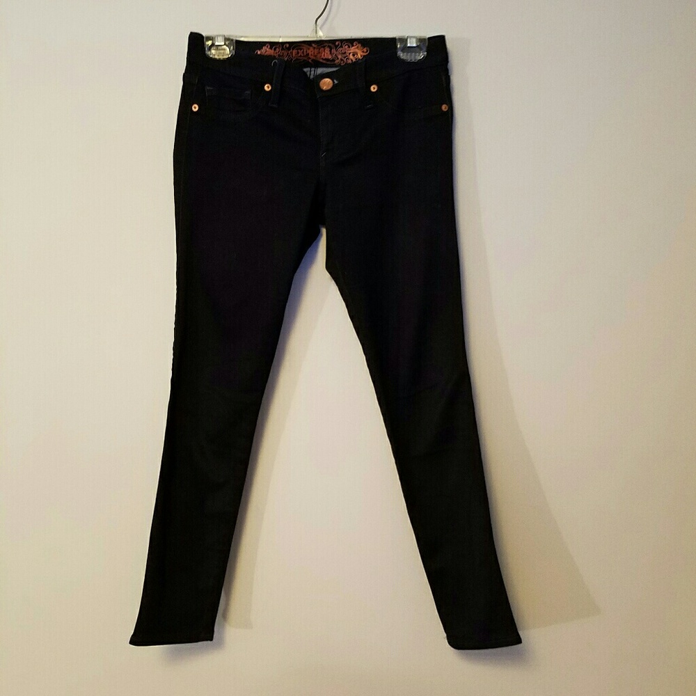 Express Stella jean legging. Dark rinse.