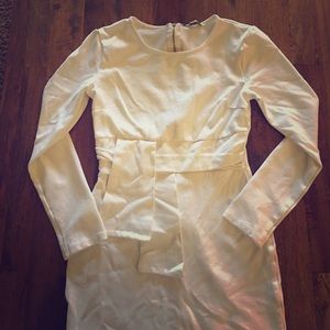 White form fitted dress