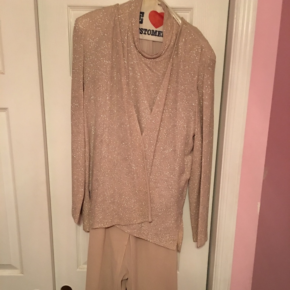CHAMPAGNE PANTSUIT FOR SALE!