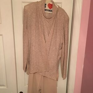 CHAMPAGNE PANTSUIT FOR SALE!