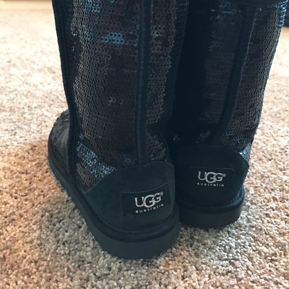 TRADED. Black sequin uggs - Picture 2 of 4