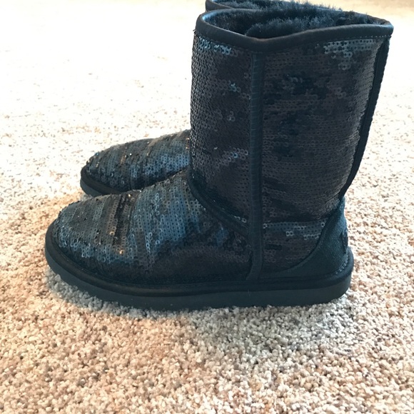 TRADED. Black sequin uggs - Picture 3 of 4